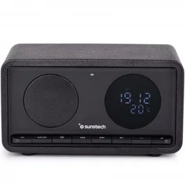 Sunstech RPBT460 Altavoz Portátil Con Radio FM, Carga Inalámbrica 15W Y Batería 2200 mAh